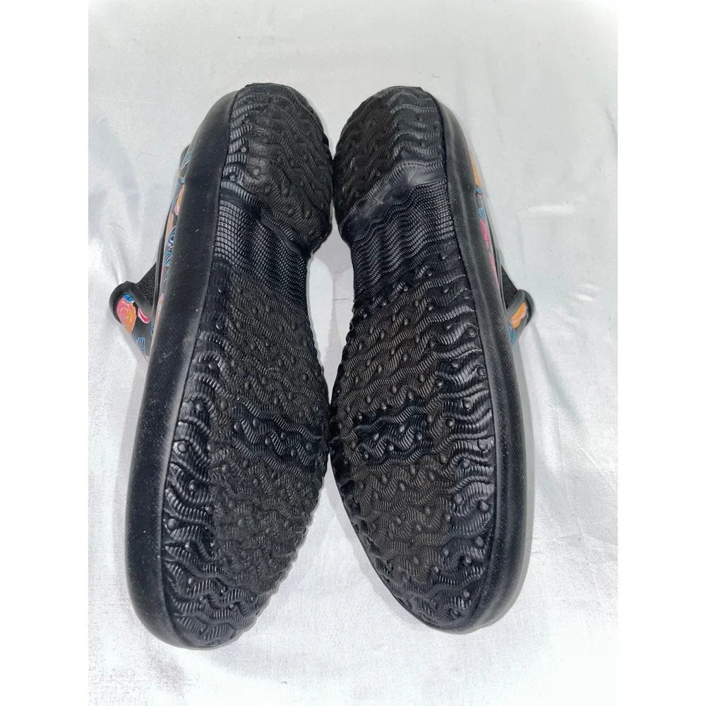 Bogs Patch Slip Rose Waterproof Garden Shoes Floral Black Multi 72742-009 Size 9